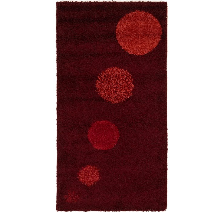 2' 7 x 5' Multi-Tone Shag Rug