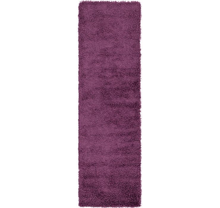 2' 3 x 7' 5 Solid Shag Runner Rug