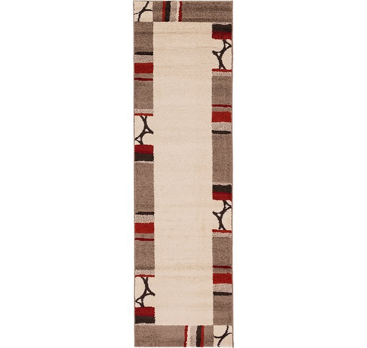 2' 2 x 7' 7 Reproduction Gabbeh Run...