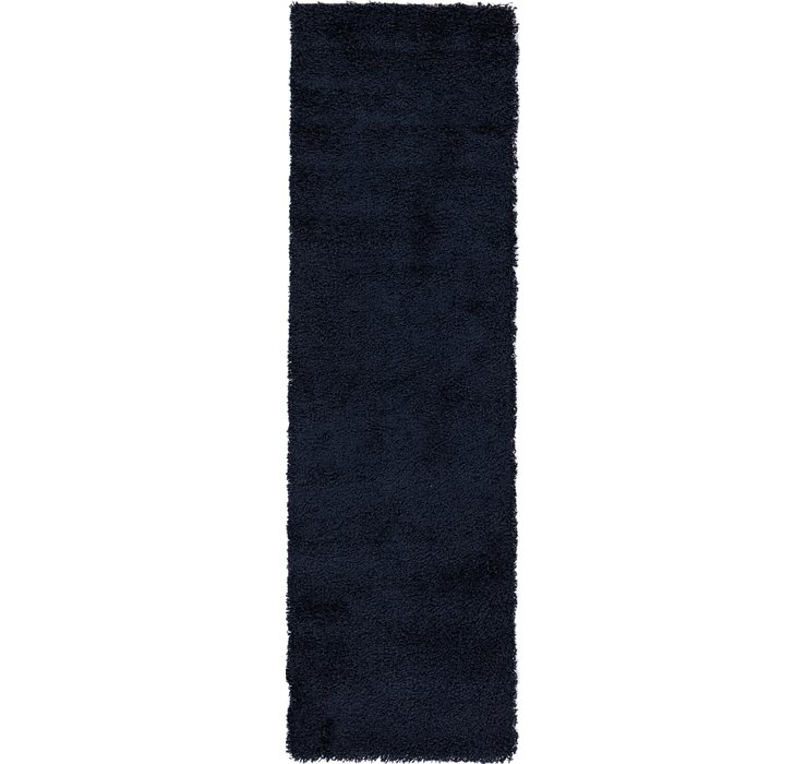 2' 4 x 7' 6 Solid Shag Runner Rug