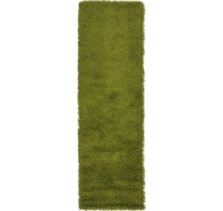 2' 4 x 7' 3 Solid Shag Runner Rug