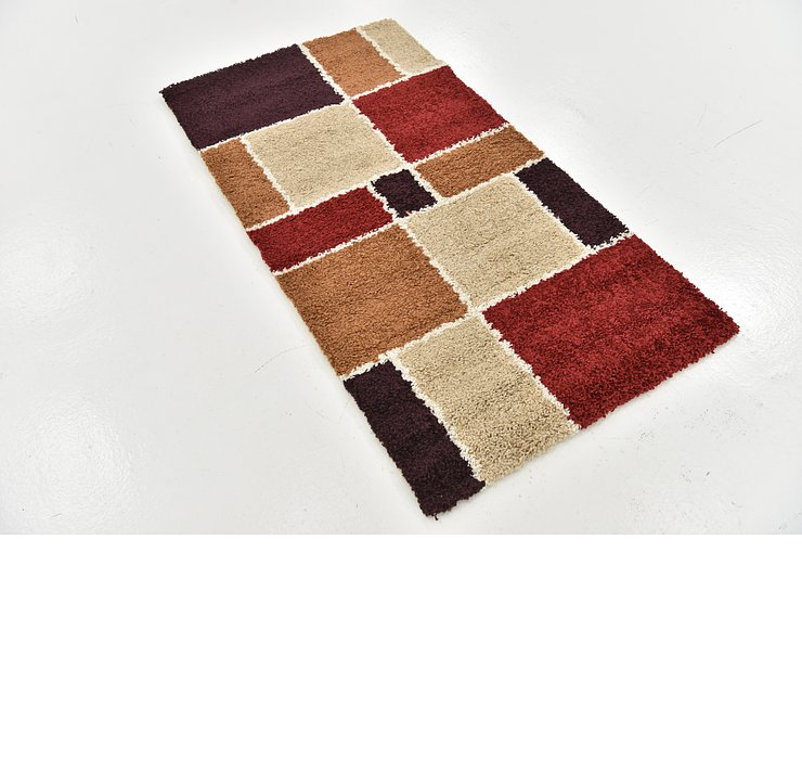 2' 7 x 4' 10 Multi-Tone Shag Rug