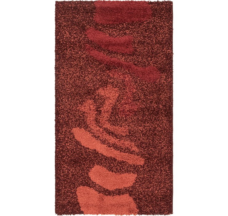 2' 7 x 5' Multi-Tone Shag Rug
