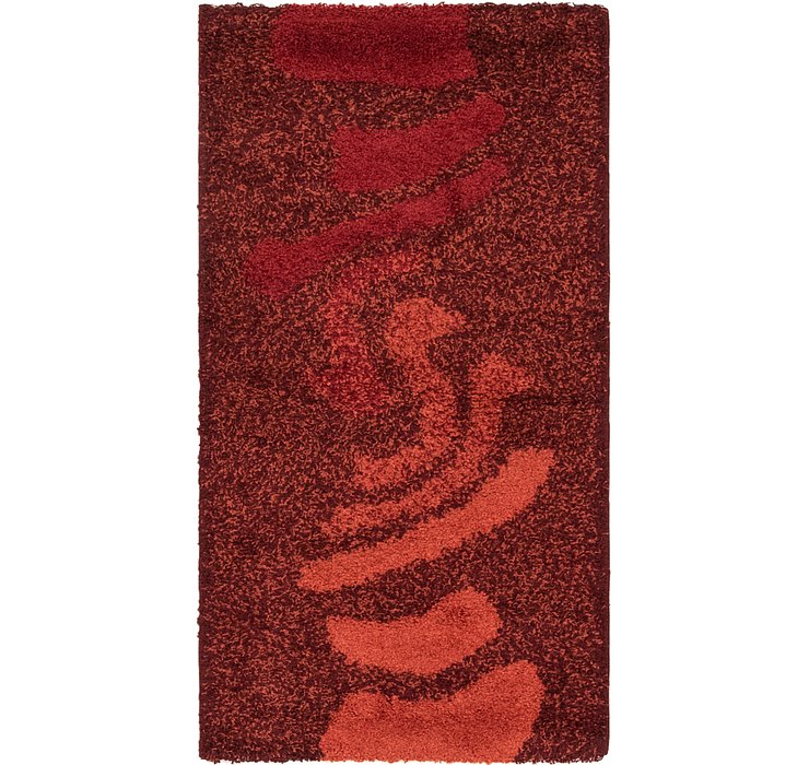 2' 7 x 5' Multi-Tone Shag Rug