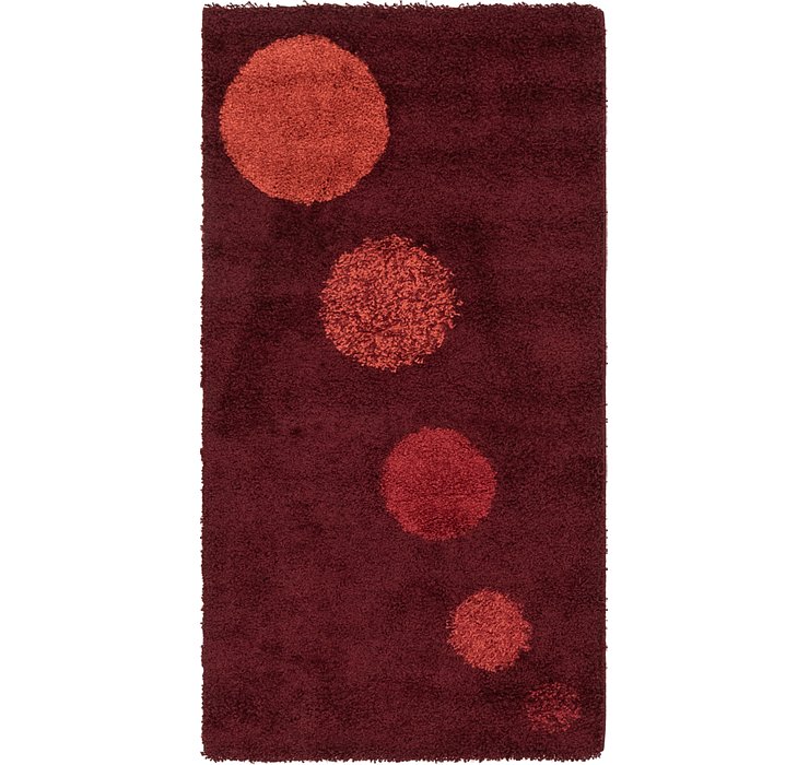 2' 7 x 5' Multi-Tone Shag Rug