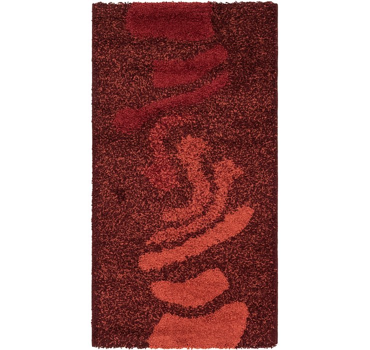 2' 7 x 5' Multi-Tone Shag Rug