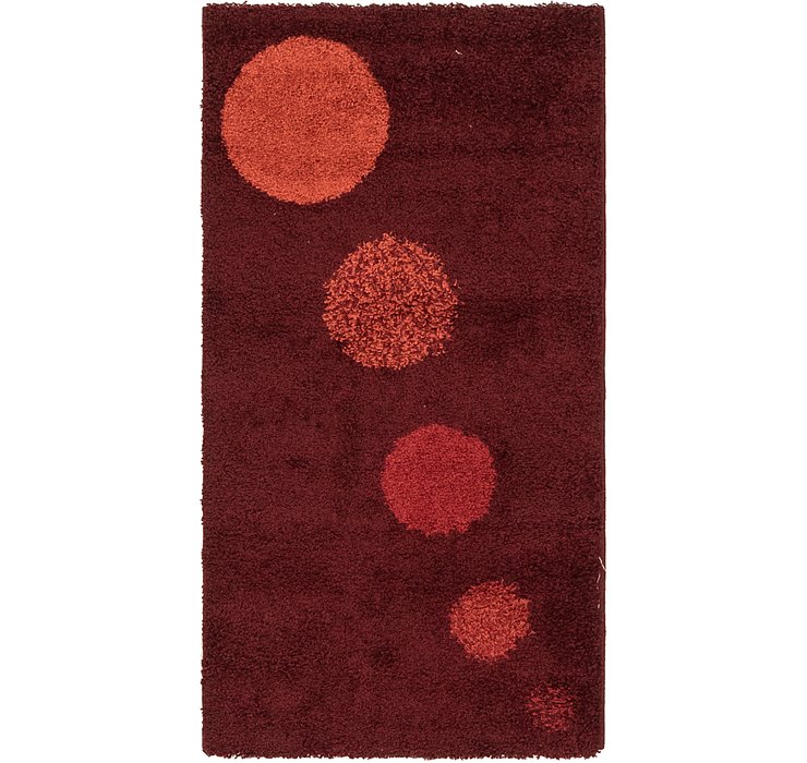 2' 7 x 5' Multi-Tone Shag Rug
