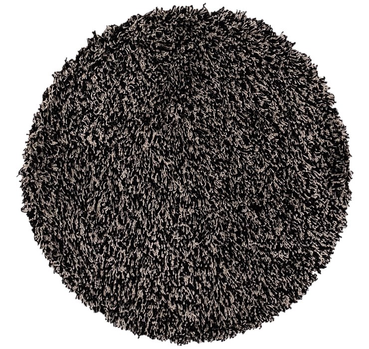 3' 3 x 3' 4 Solid Shag Round Rug