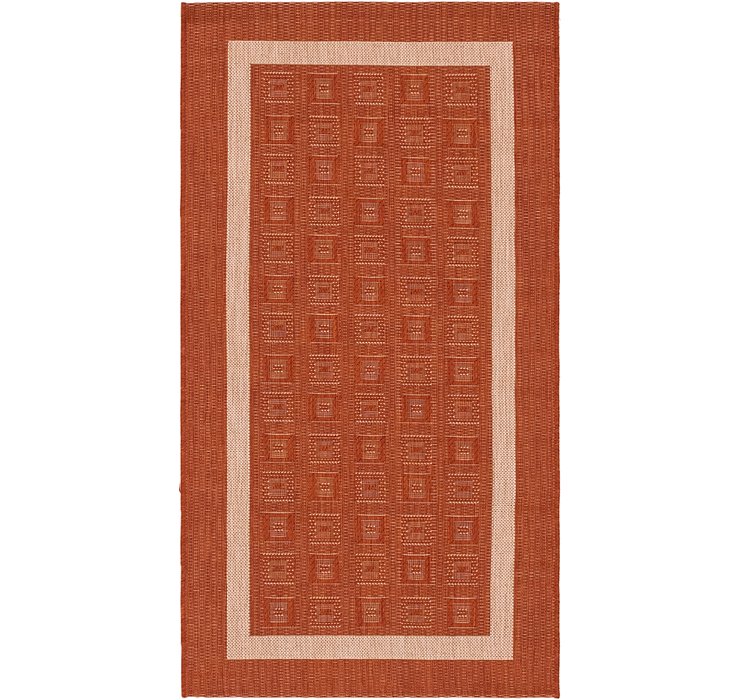 2' 8 x 5' Outdoor Border Rug