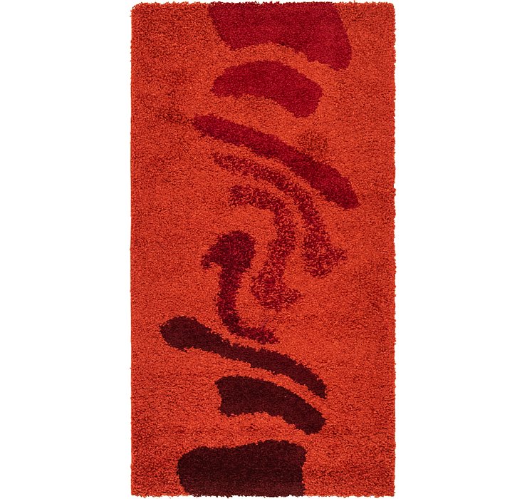2' 7 x 5' Multi-Tone Shag Rug