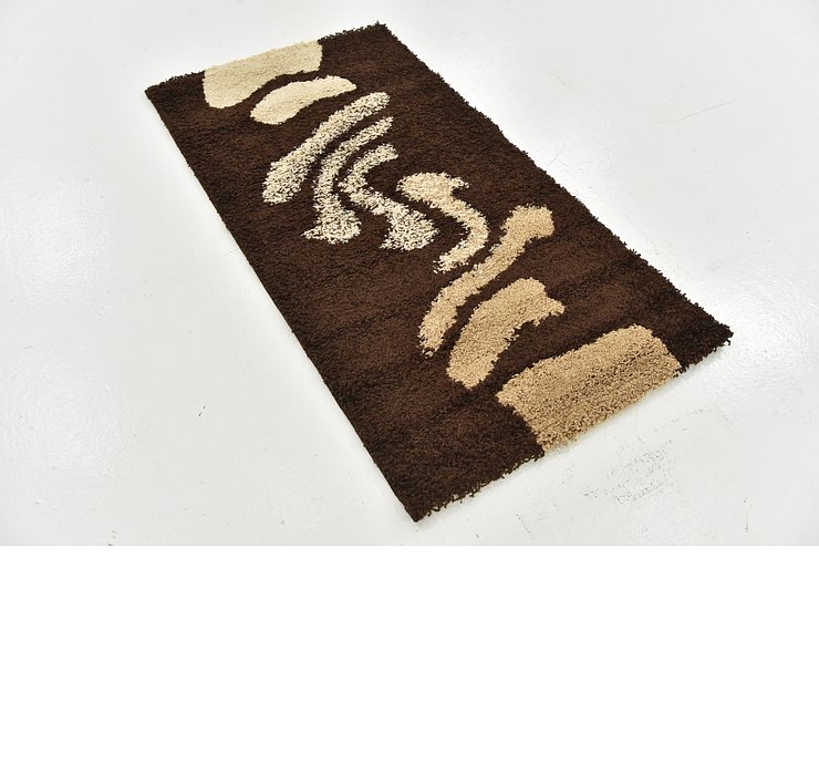 2' 7 x 5' Multi-Tone Shag Rug