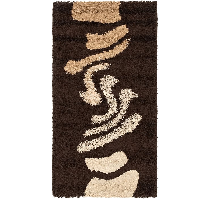 2' 7 x 5' Multi-Tone Shag Rug