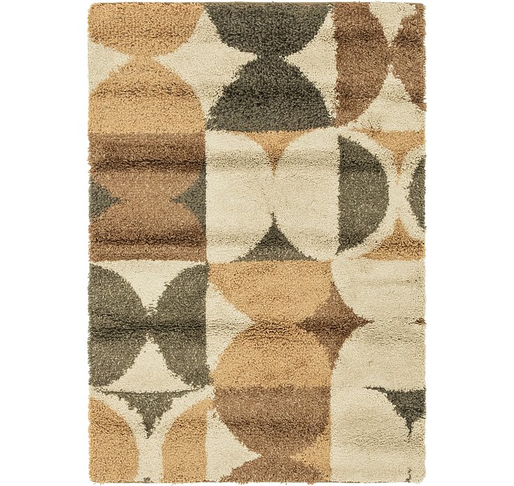 4' x 5' 7 Multi-Tone Shag Rug