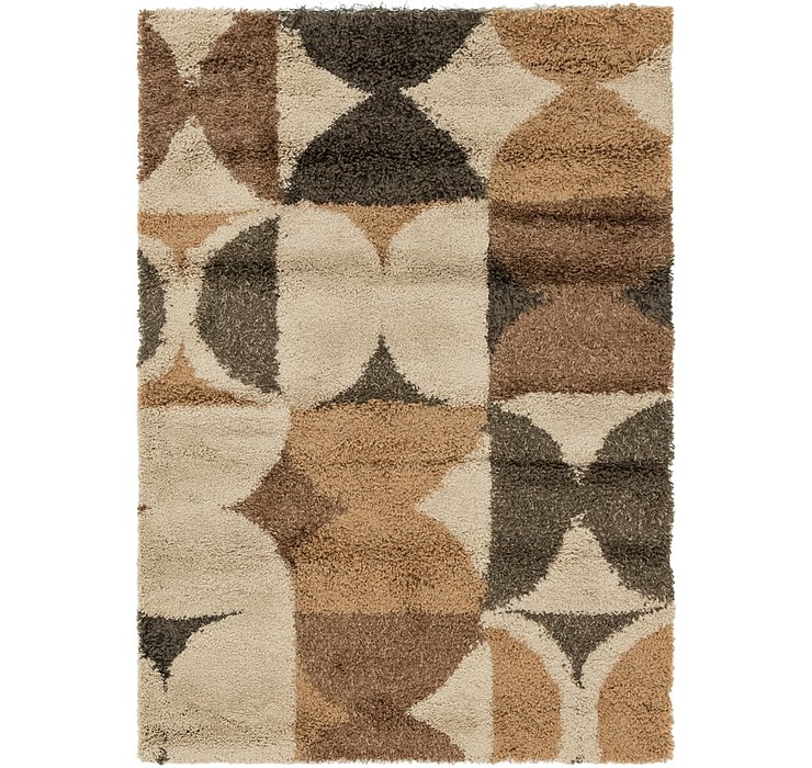 4' x 5' 8 Multi-Tone Shag Rug