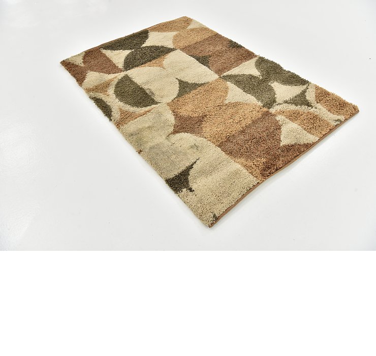4' x 5' 8 Multi-Tone Shag Rug