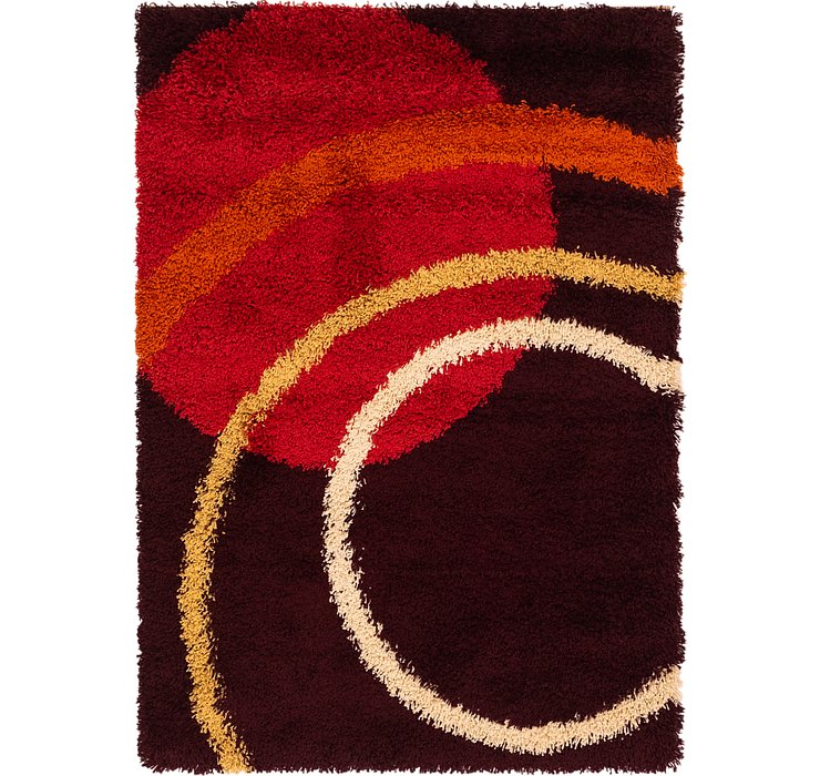 4' x 5' 8 Multi-Tone Shag Rug
