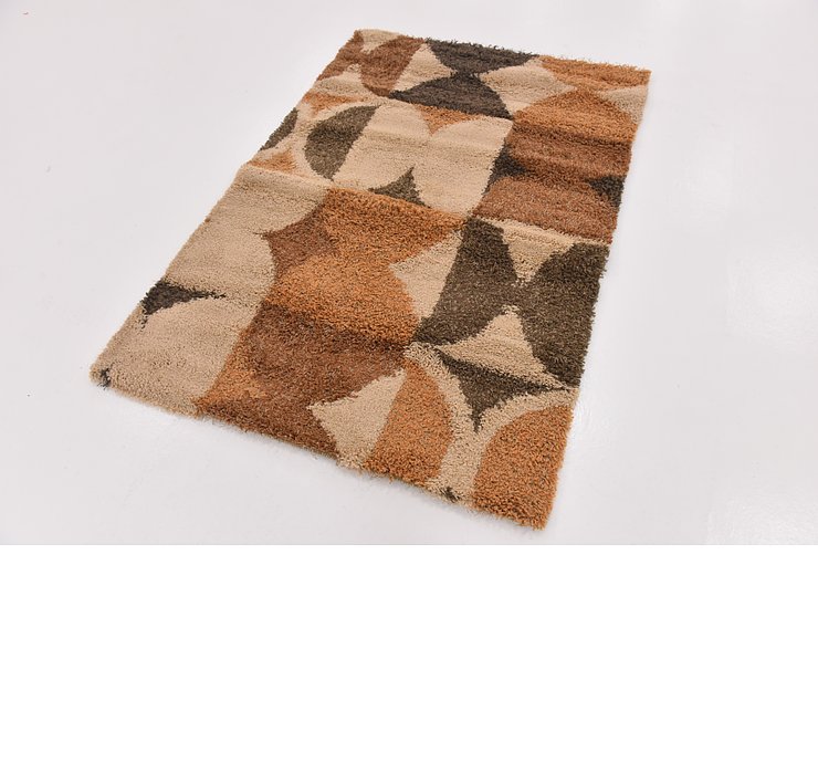 4' x 5' 6 Multi-Tone Shag Rug