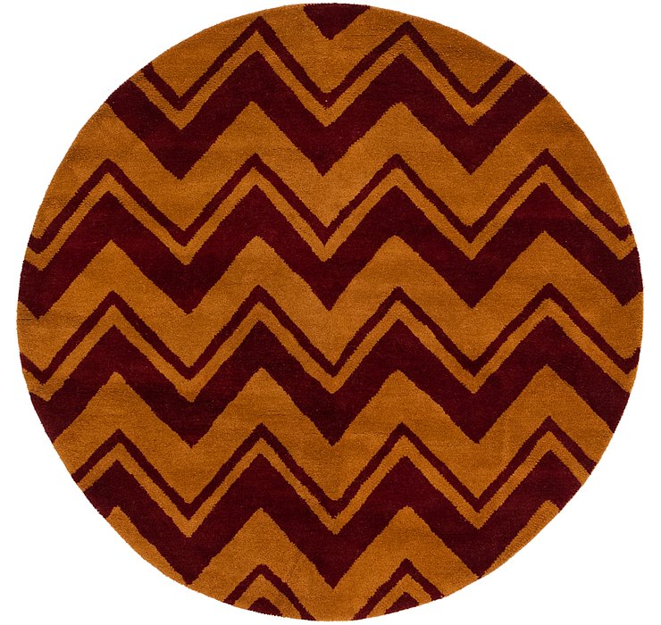 5' 10 x 5' 10 Chevron Round Rug