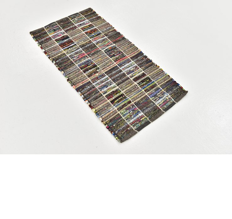 1' 9 x 3' 5 Chindi Cotton Rug