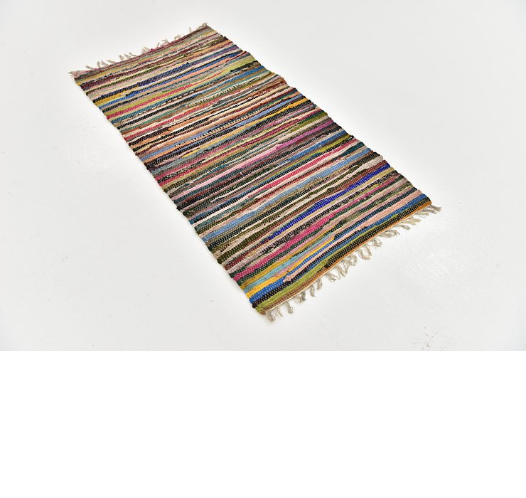 2' 6 x 4' 8 Chindi Cotton Rug