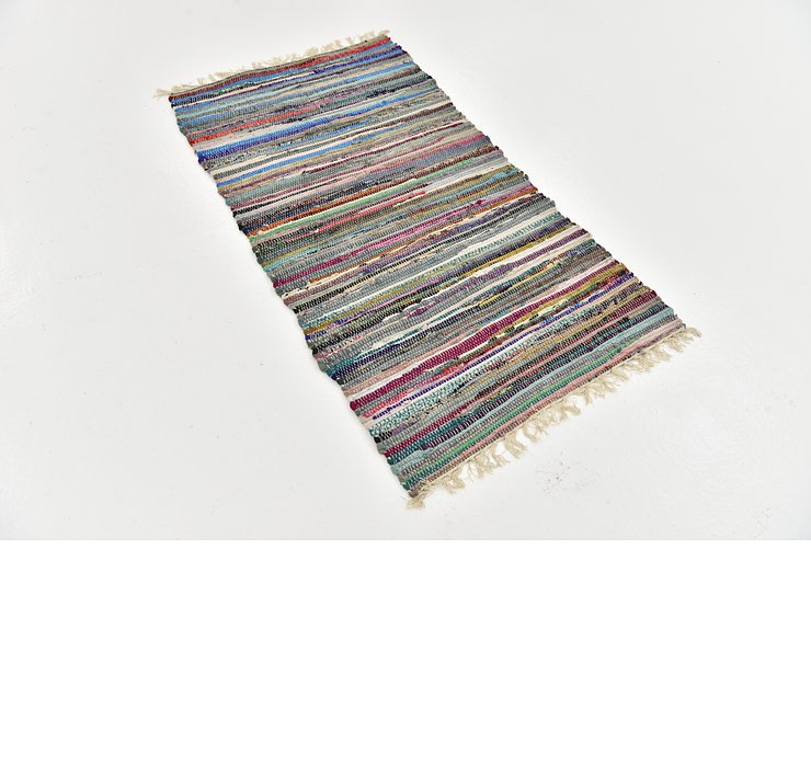 70cm x 135cm Chindi Cotton Rug