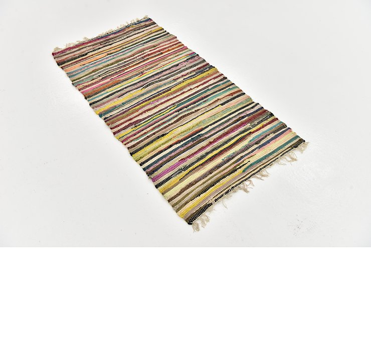 2' 5 x 4' 5 Chindi Cotton Rug