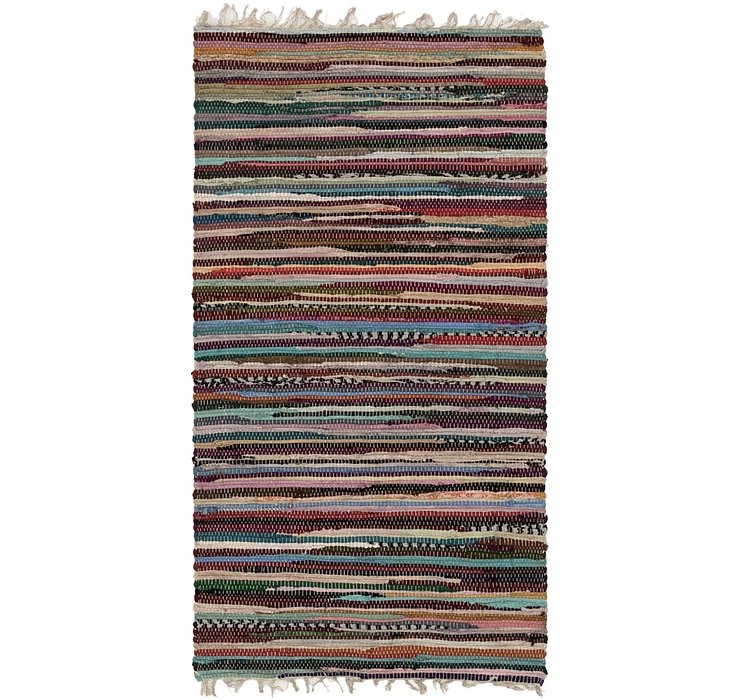 2' 5 x 4' 8 Chindi Cotton Rug