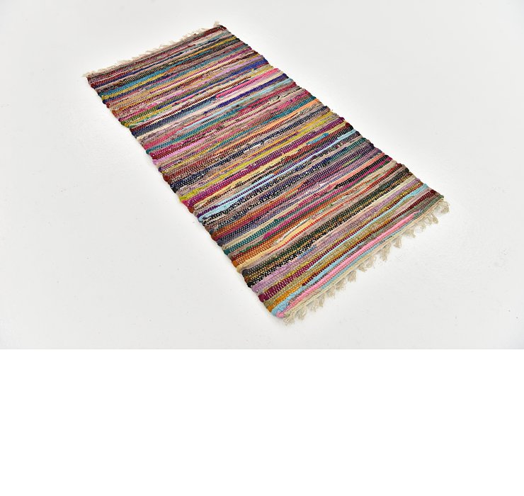 2' 4 x 4' 8 Chindi Cotton Rug