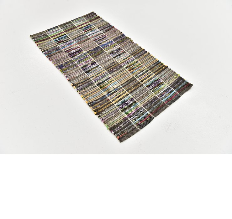 2' 4 x 4' 5 Chindi Cotton Rug
