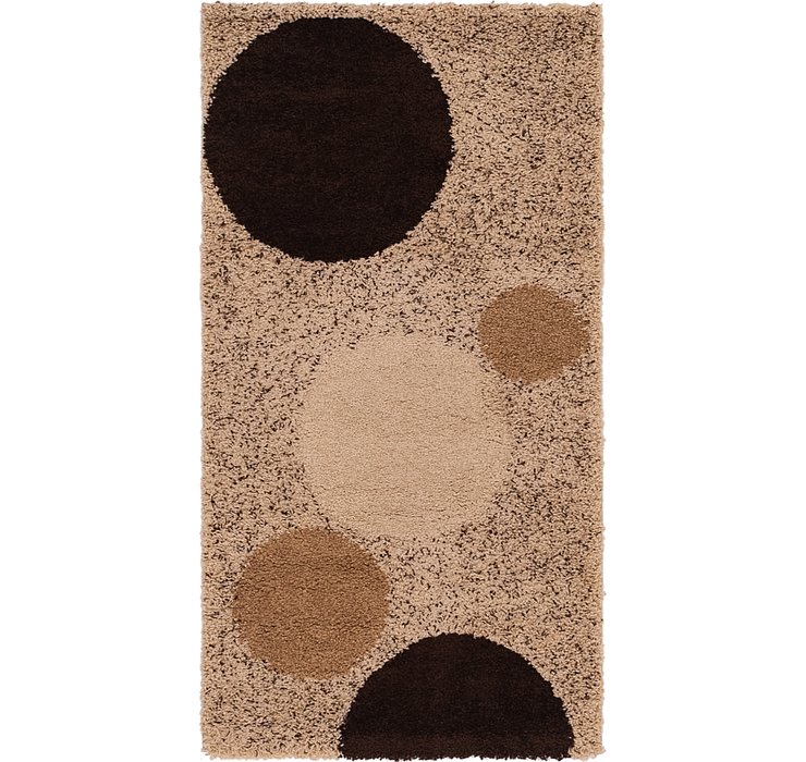 2' 8 x 5' Multi-Tone Shag Rug