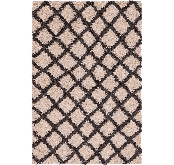 5' x 7' 6 Trellis Shag Rug