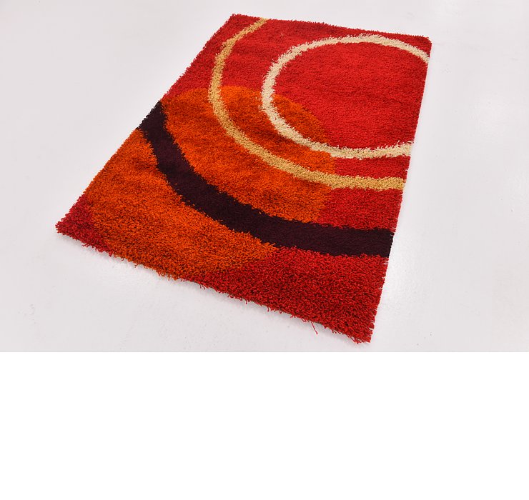4' x 5' 8 Multi-Tone Shag Rug