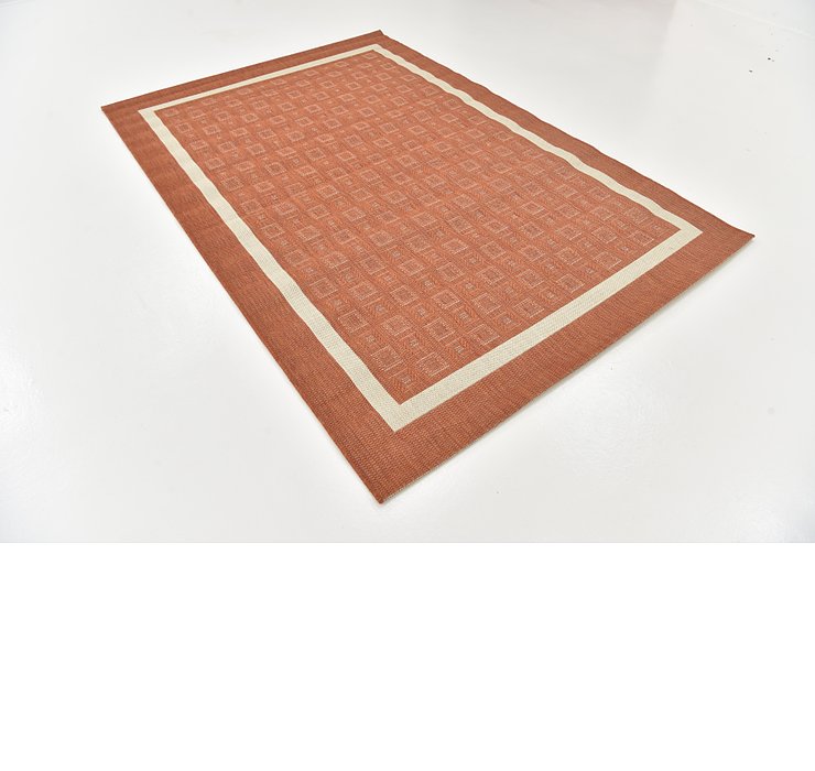5' 2 x 7' 7 Outdoor Border Rug
