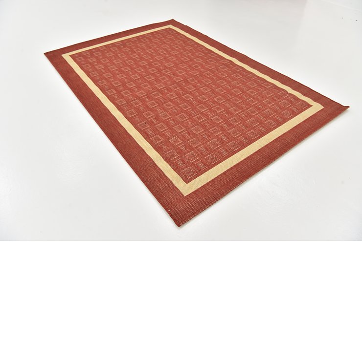 5' 3 x 7' 7 Outdoor Border Rug