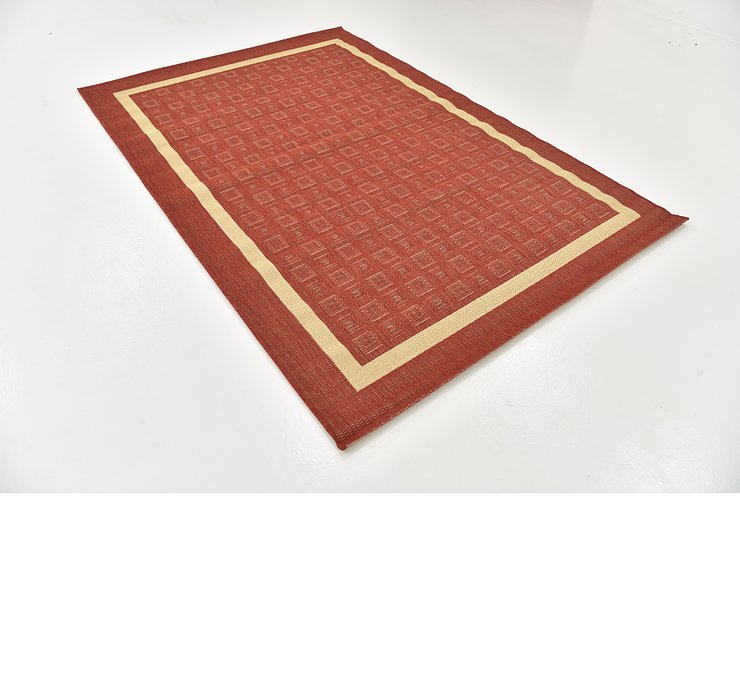 5' 2 x 7' 7 Outdoor Border Rug