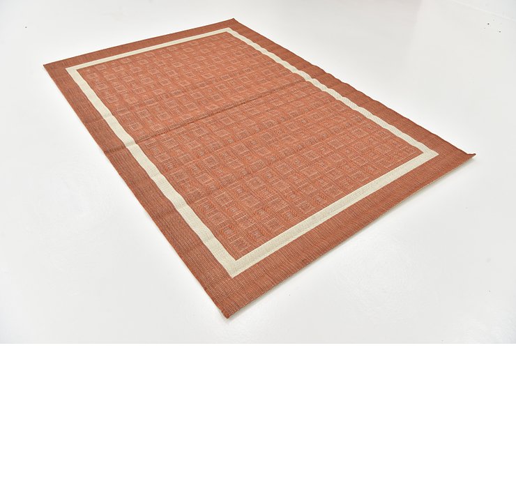 5' 2 x 7' 7 Outdoor Border Rug
