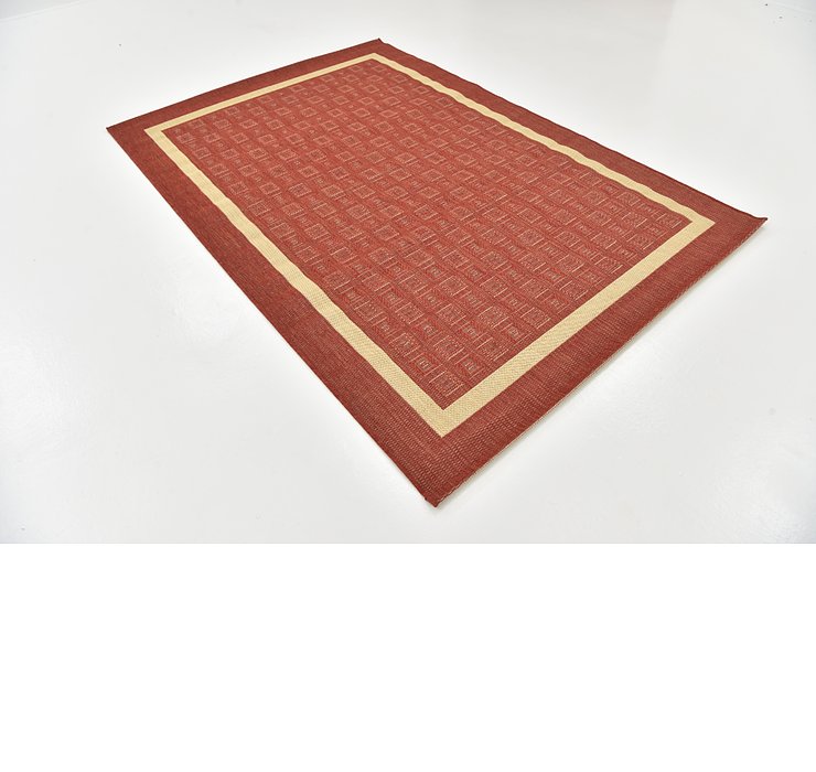 5' 3 x 7' 7 Outdoor Border Rug