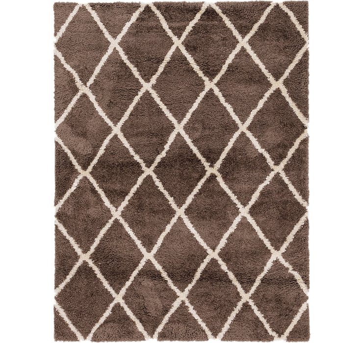 5' 3 x 7' Luxe Trellis Shag Rug