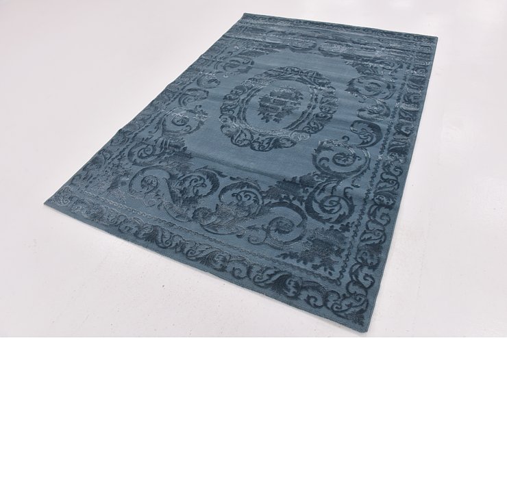5' 3 x 7' 6 Carved Aubusson Rug