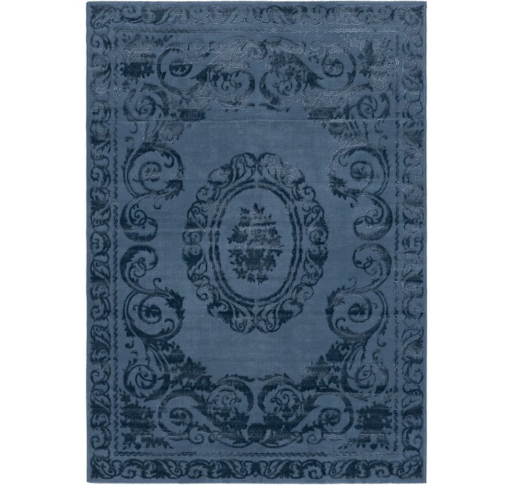 5' 3 x 7' 6 Carved Aubusson Rug