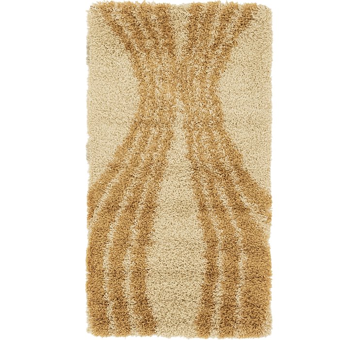 2' 8 x 5' Multi-Tone Shag Rug