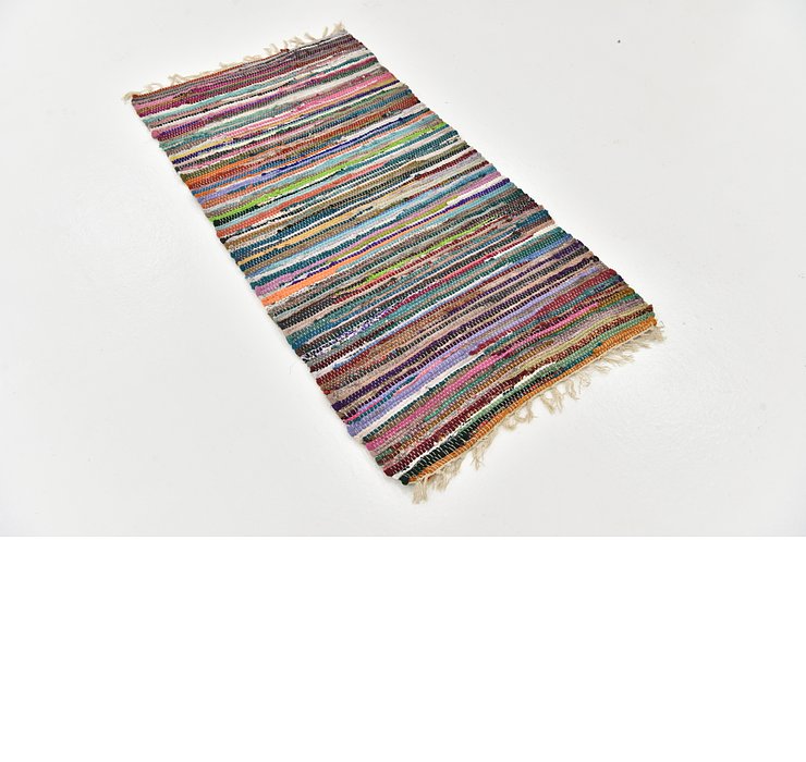 2' 4 x 4' 5 Chindi Cotton Rug