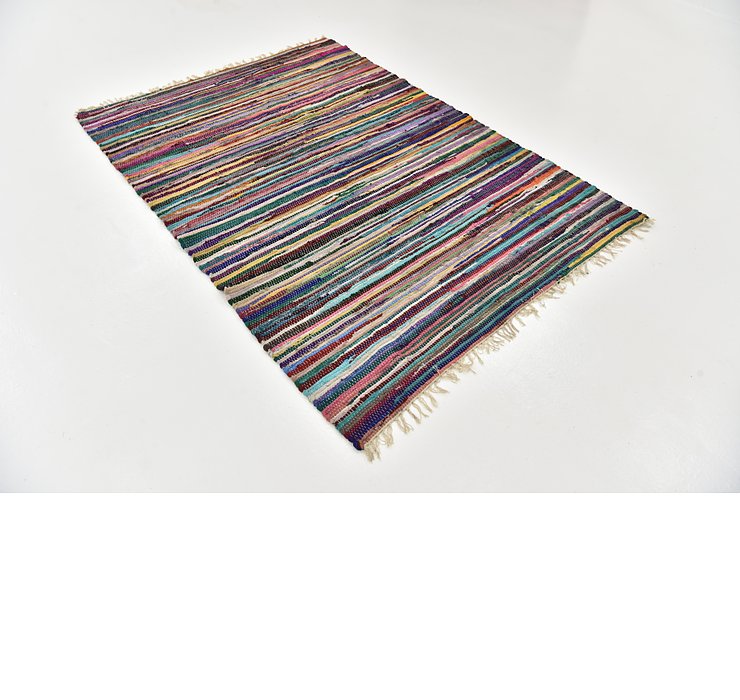 4' 7 x 6' 4 Chindi Cotton Rug