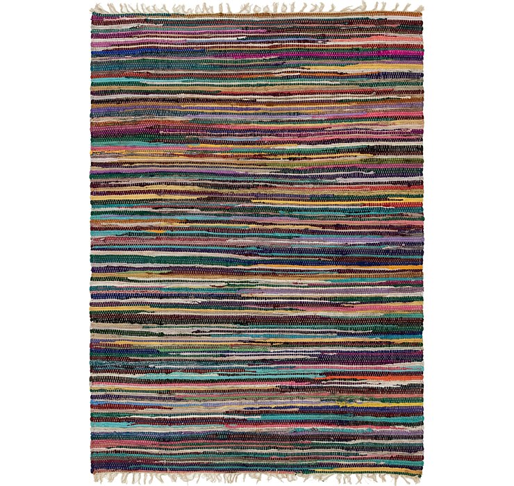 4' 7 x 6' 4 Chindi Cotton Rug