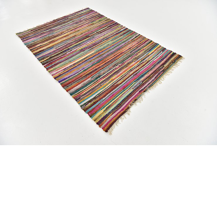 4' 7 x 6' 6 Chindi Cotton Rug