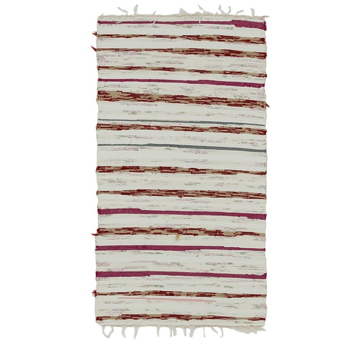 2' 4 x 4' 3 Chindi Cotton Rug
