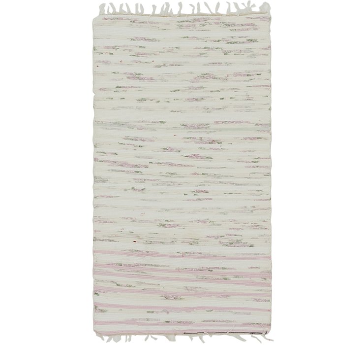 2' 4 x 4' 3 Chindi Cotton Rug