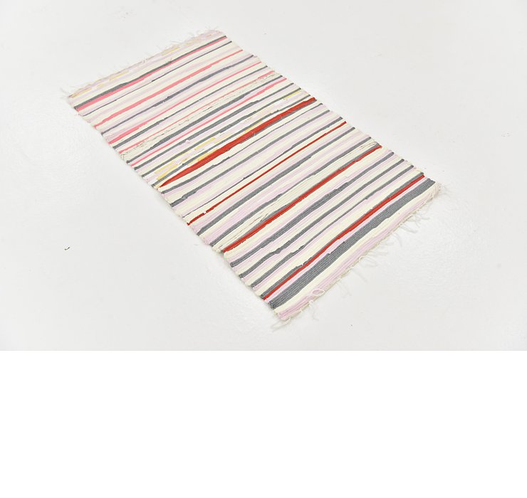 2' 3 x 3' 10 Chindi Cotton Rug