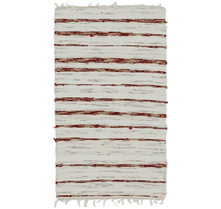 2' 4 x 4' 3 Chindi Cotton Rug