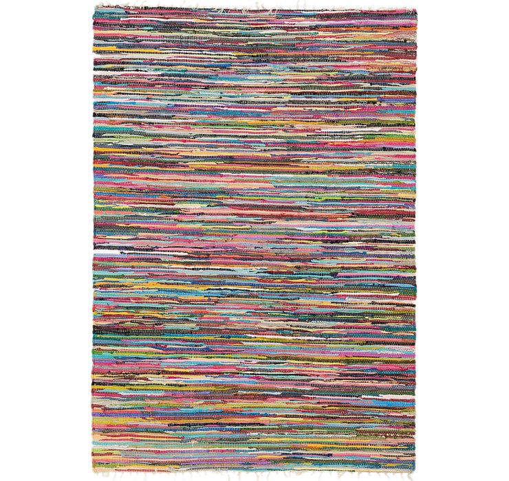4' 7 x 6' 6 Chindi Cotton Rug